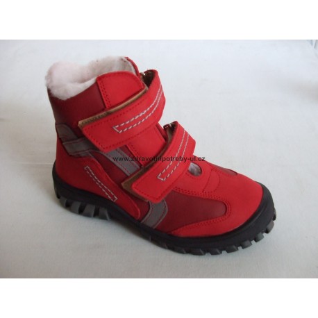 Sázavan S 1462 dětská zimní obuv červená