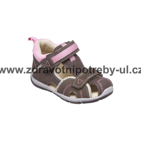 Santé SK/333 Khaki-Růžový dětský sandál vel. 25